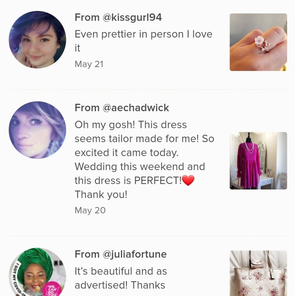 💎NEW💎 GOLD PLATED CHERRY BLOSSOM  RING - Picture 13 of 13